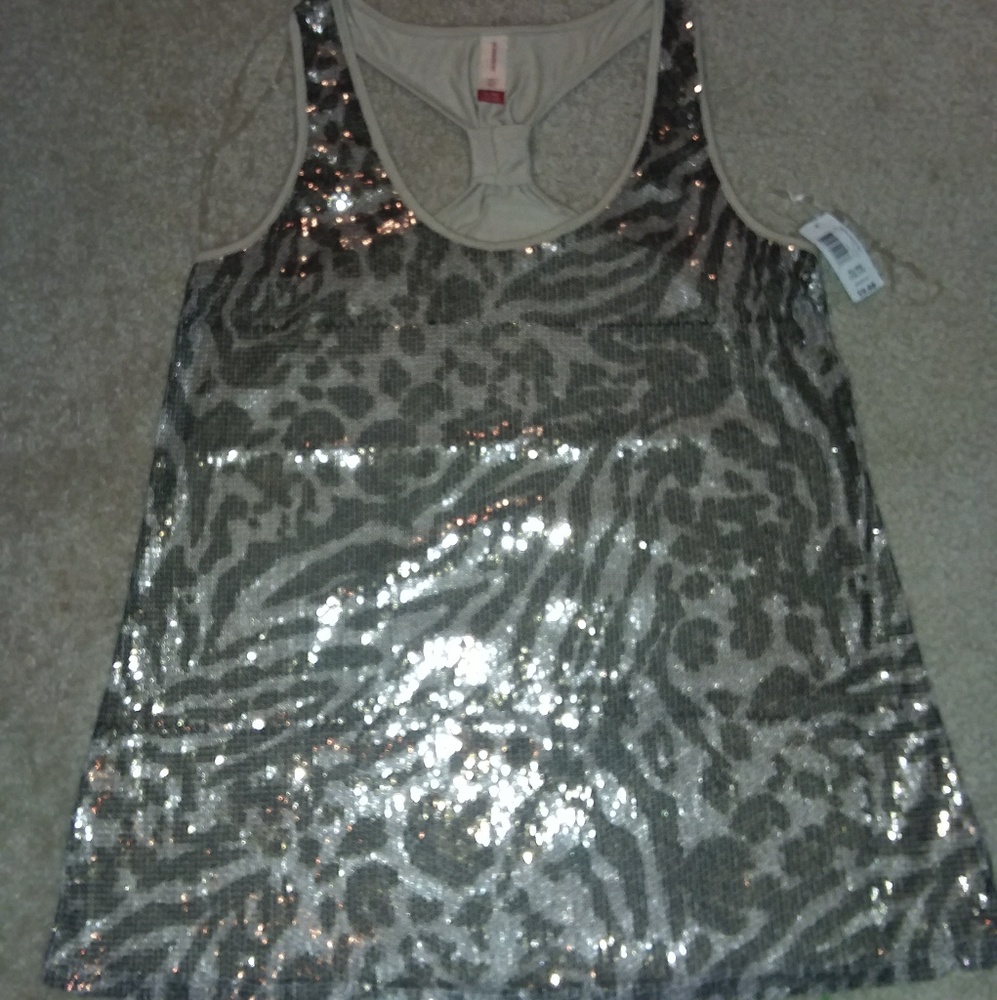 NOBO Sequin Razor Back Top